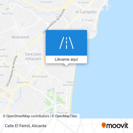 Mapa Calle El Ferrol