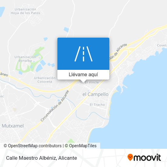 Mapa Calle Maestro Albéniz