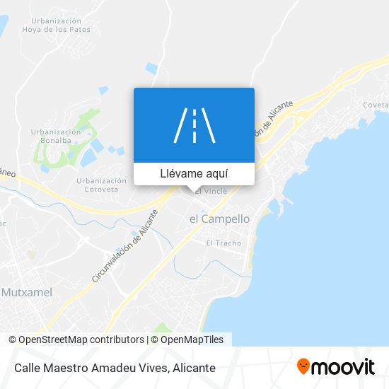 Mapa Calle Maestro Amadeu Vives