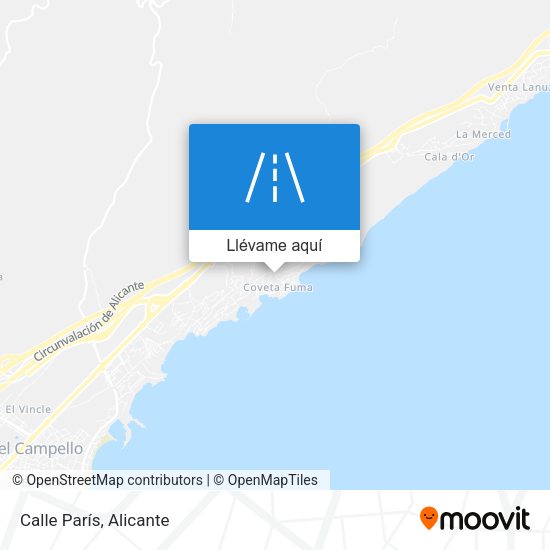 Mapa Calle París