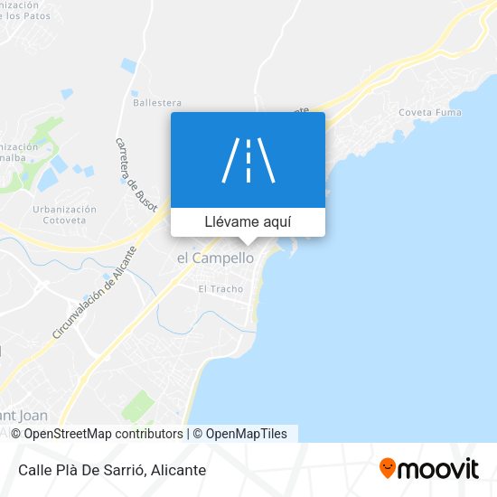 Mapa Calle Plà De Sarrió