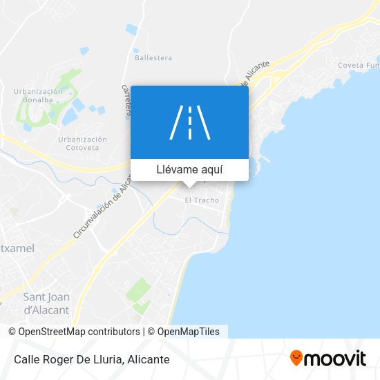 Mapa Calle Roger De Lluria