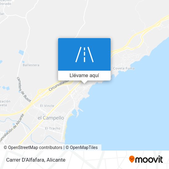 Mapa Carrer D'Alfafara