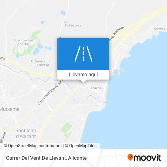 Mapa Carrer Del Vent De Llevant