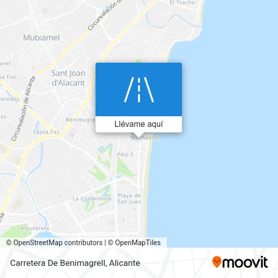 Mapa Carretera De Benimagrell