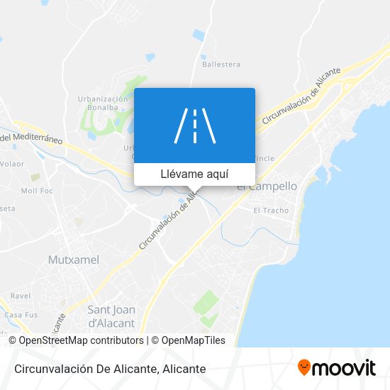 Mapa Circunvalación De Alicante