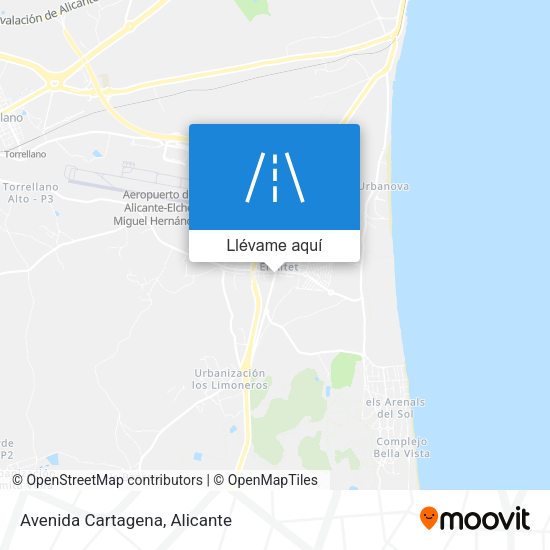 Mapa Avenida Cartagena