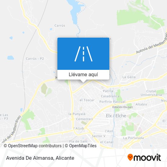 Mapa Avenida De Almansa