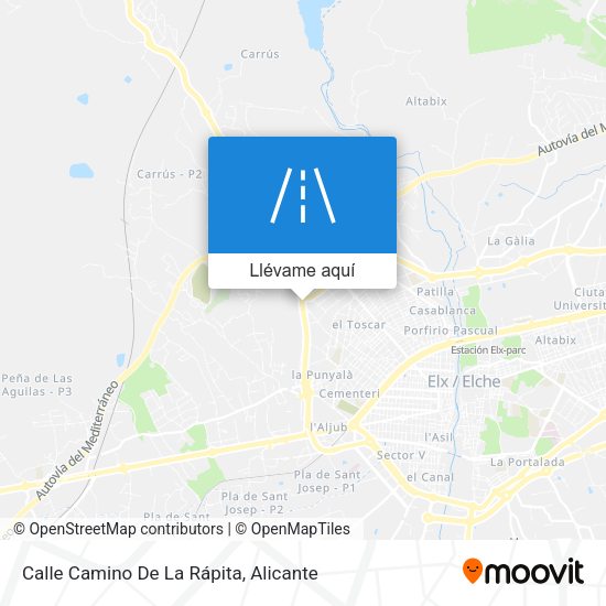 Mapa Calle Camino De La Rápita