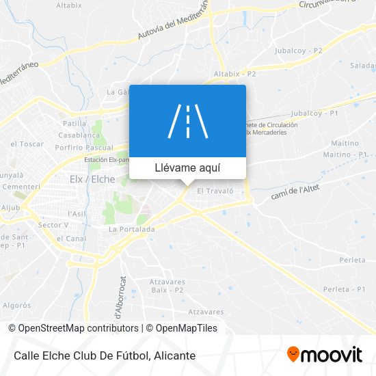 Mapa Calle Elche Club De Fútbol