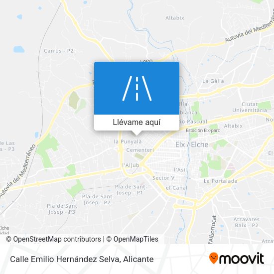 Mapa Calle Emilio Hernández Selva