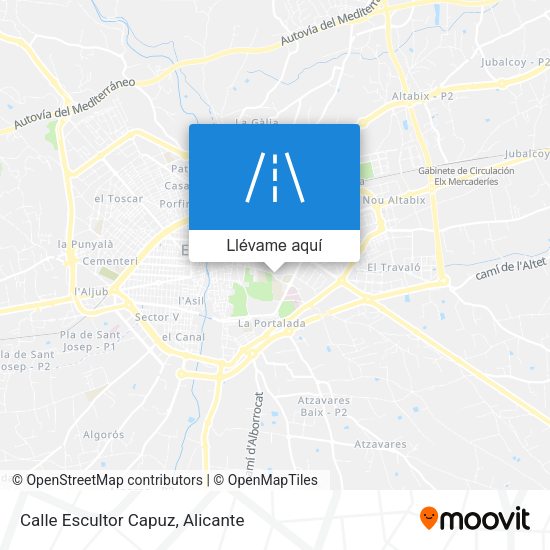 Mapa Calle Escultor Capuz