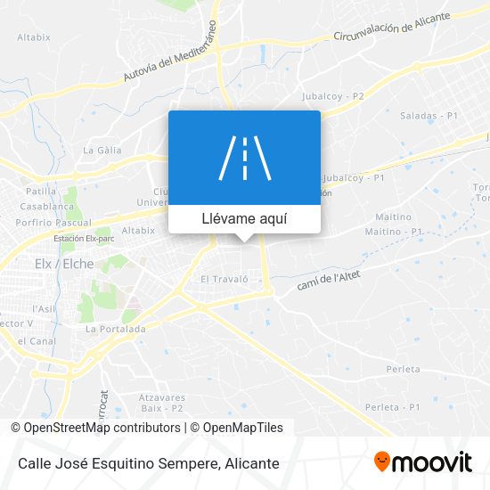 Mapa Calle José Esquitino Sempere
