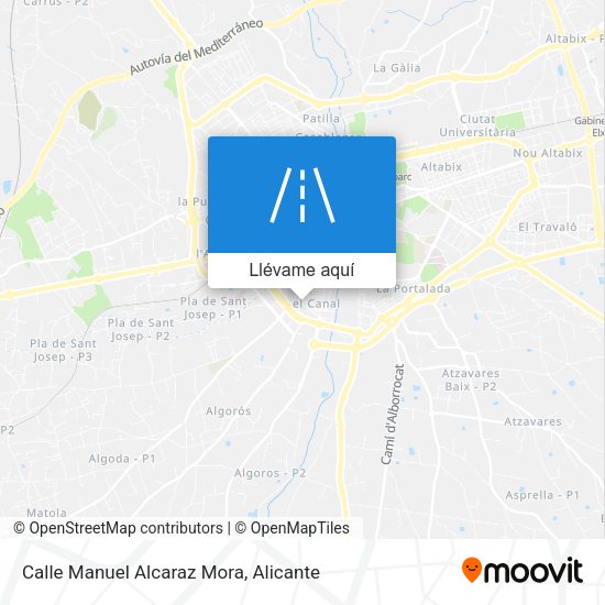 Mapa Calle Manuel Alcaraz Mora