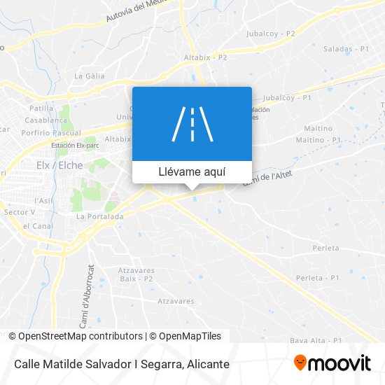Mapa Calle Matilde Salvador I Segarra