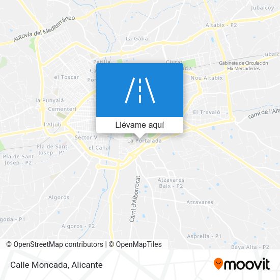 Mapa Calle Moncada