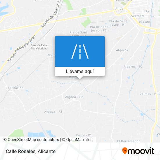 Mapa Calle Rosales