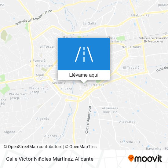 Mapa Calle Víctor Niñoles Martínez