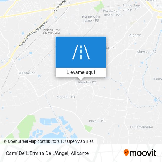 Mapa Camí De L'Ermita De L'Àngel