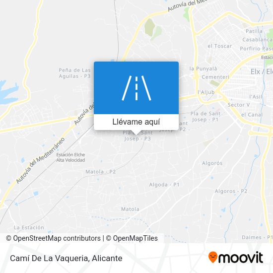Mapa Camí De La Vaqueria