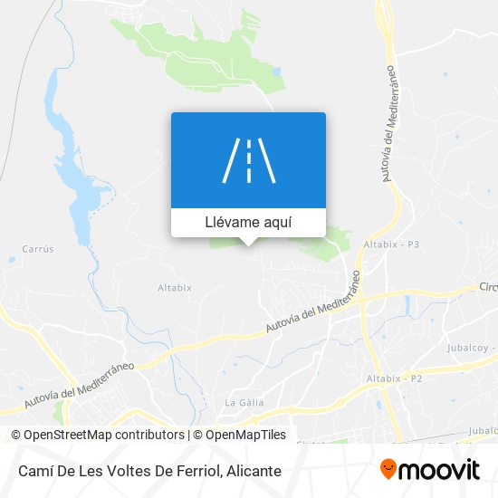 Mapa Camí De Les Voltes De Ferriol