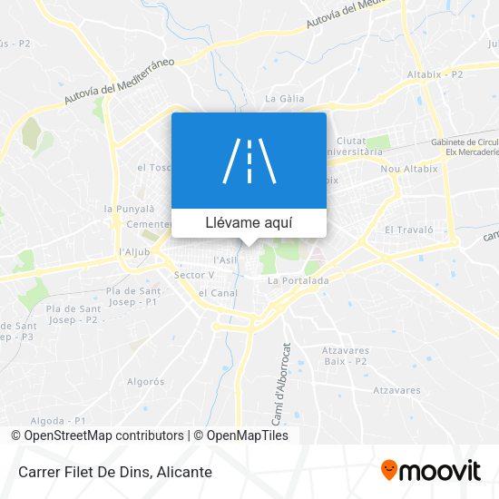 Mapa Carrer Filet De Dins