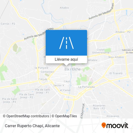 Mapa Carrer Ruperto Chapí