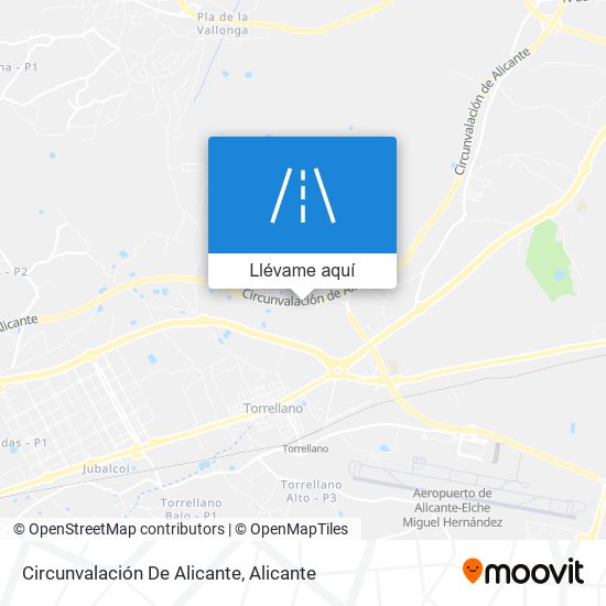 Mapa Circunvalación De Alicante