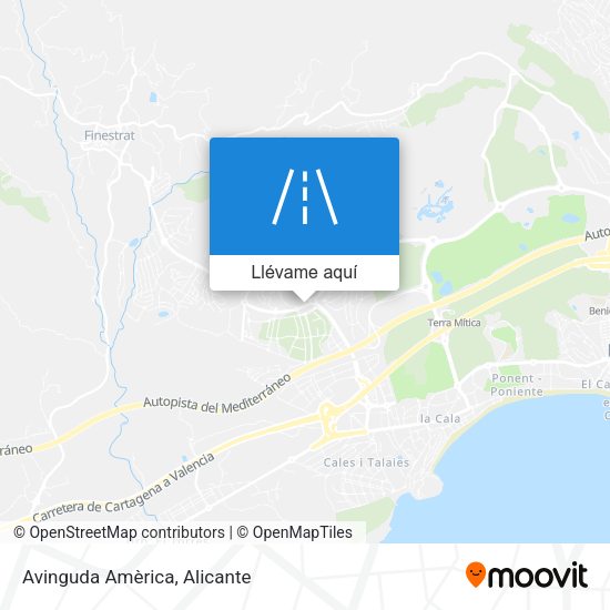 Mapa Avinguda Amèrica