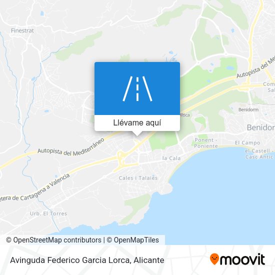 Mapa Avinguda Federico Garcia Lorca