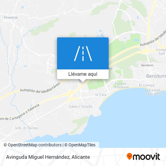 Mapa Avinguda Miguel Hernández