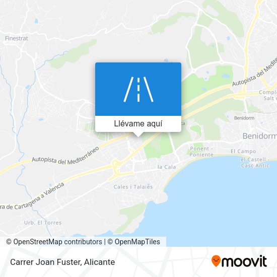 Mapa Carrer Joan Fuster