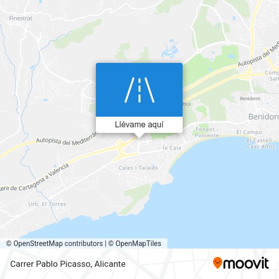 Mapa Carrer Pablo Picasso