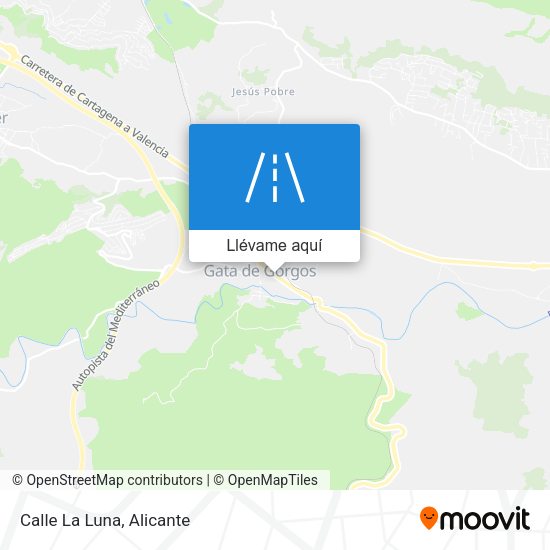 Mapa Calle La Luna