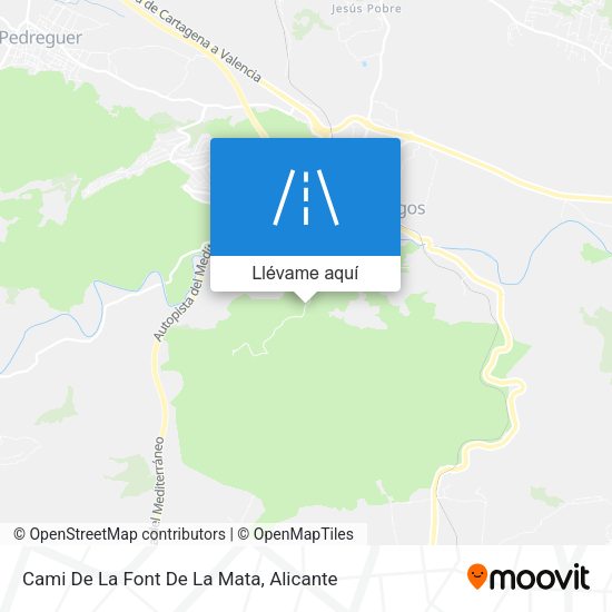 Mapa Cami De La Font De La Mata