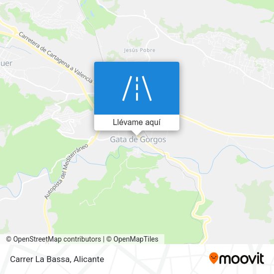 Mapa Carrer La Bassa