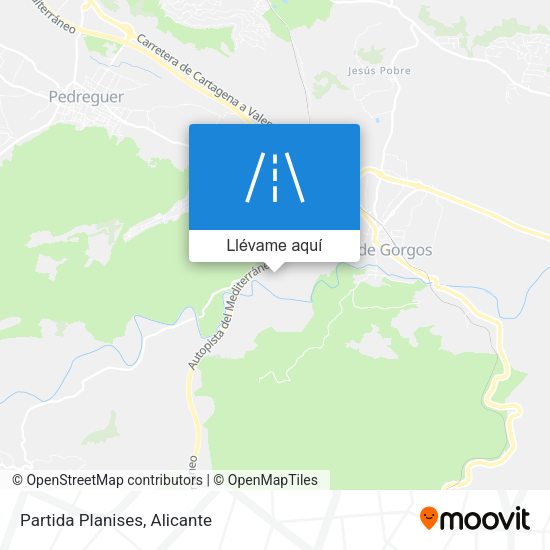 Mapa Partida Planises