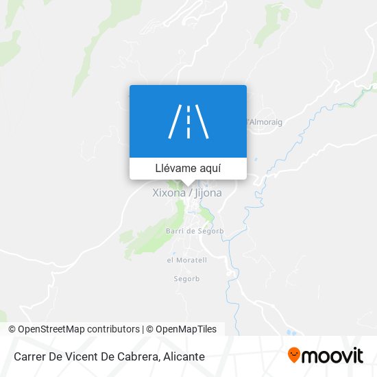 Mapa Carrer De Vicent De Cabrera