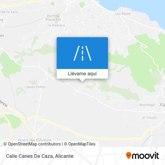 Mapa Calle Canes De Caza