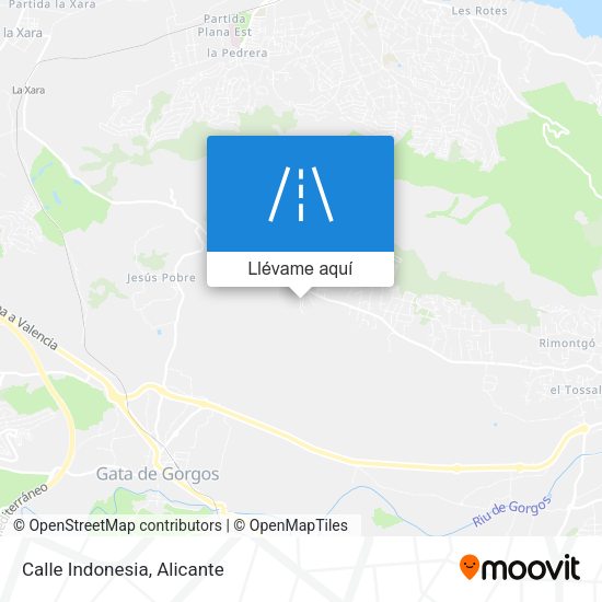 Mapa Calle Indonesia