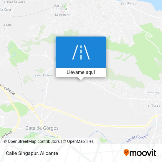 Mapa Calle Singapur