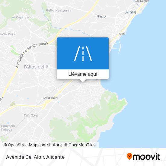 Mapa Avenida Del Albir