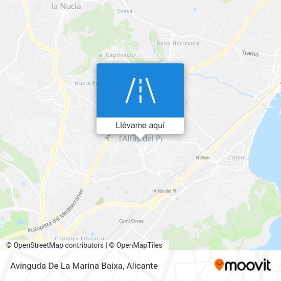 Mapa Avinguda De La Marina Baixa
