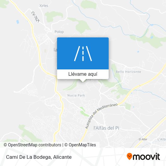 Mapa Camí De La Bodega