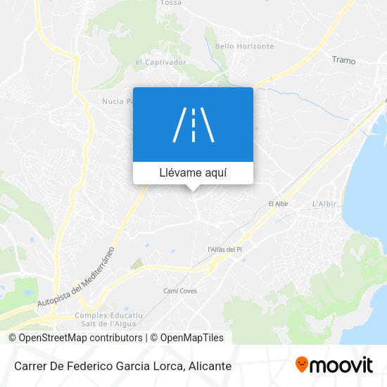 Mapa Carrer De Federico Garcia Lorca