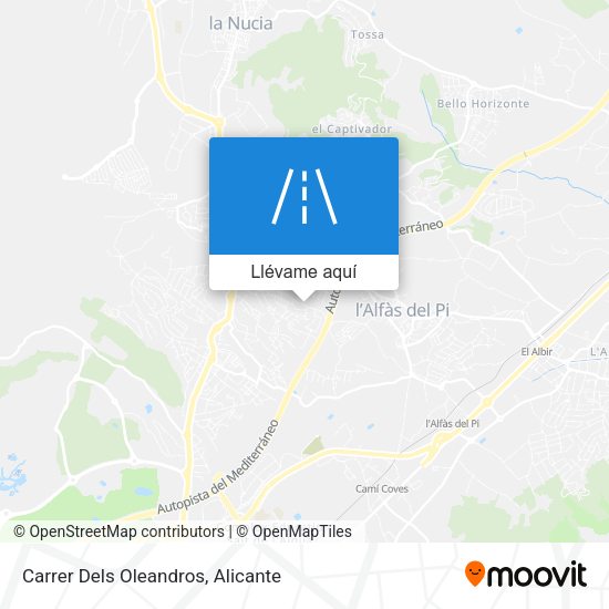 Mapa Carrer Dels Oleandros