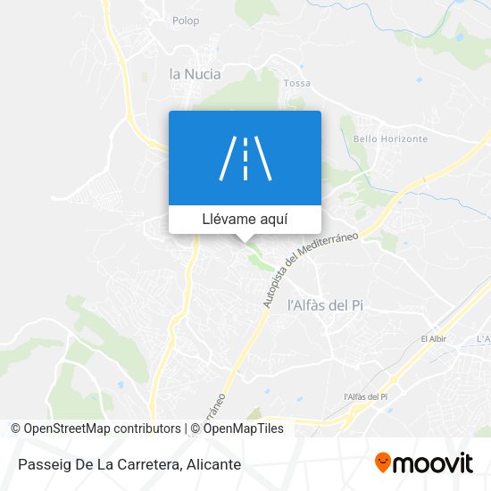 Mapa Passeig De La Carretera