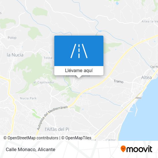 Mapa Calle Monaco