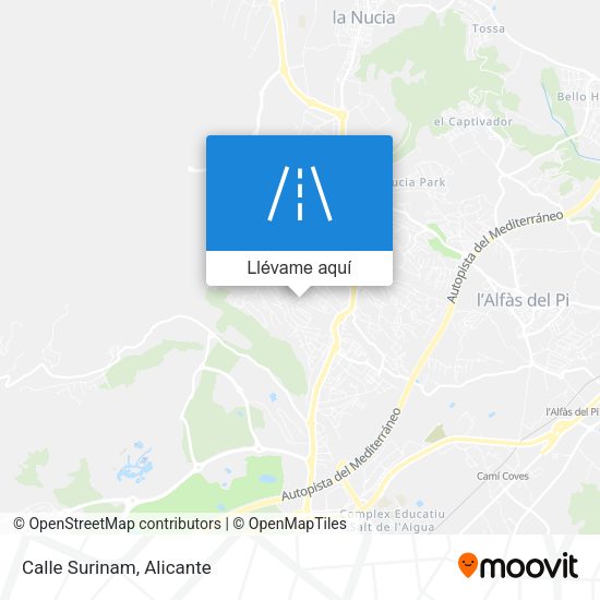 Mapa Calle Surinam