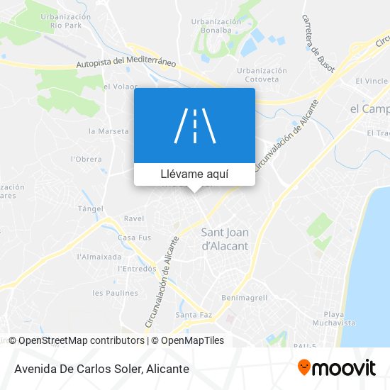 Mapa Avenida De Carlos Soler